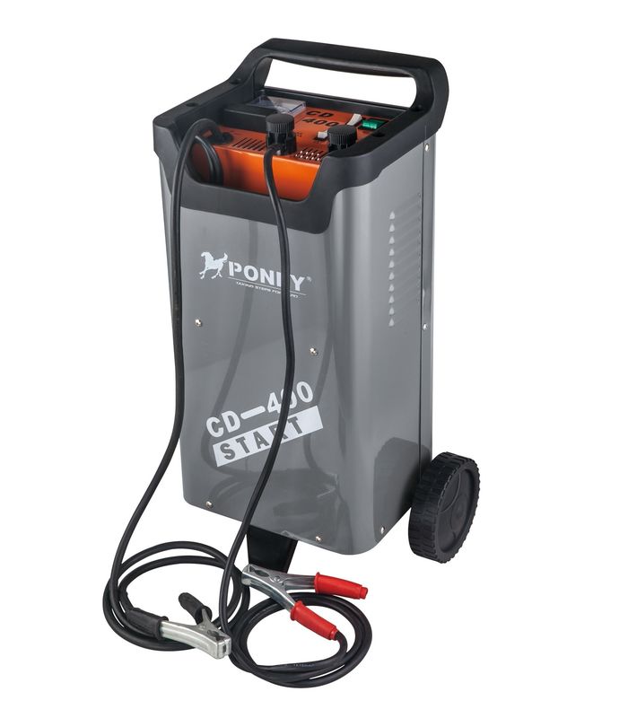Single Phase Portable Car Battery Charger With Wheel Insulation Class H