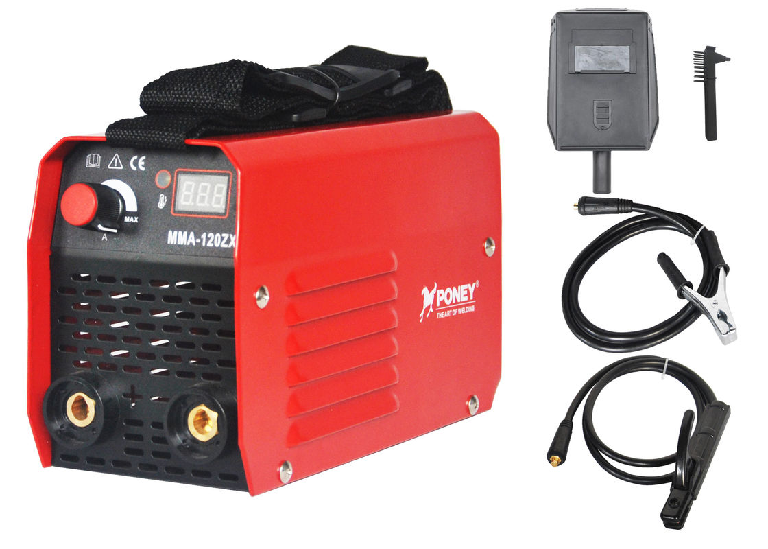 Small Red MMA Inverter ARC Welder 120 Amp 140 Amp 60% Duty Cycle